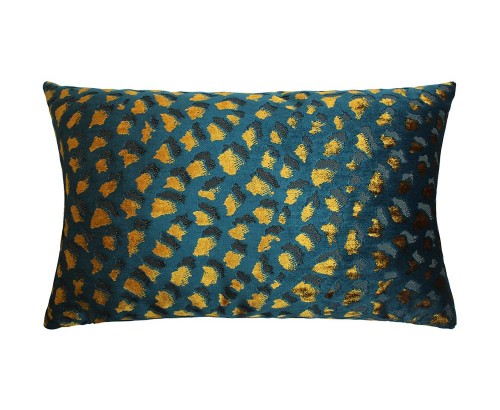 Scatter Box - Harlow Teal Gold Cushion 35x50cm