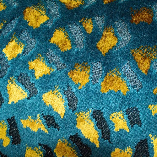 Scatter Box - Harlow Teal Gold Cushion Pattern 43cm