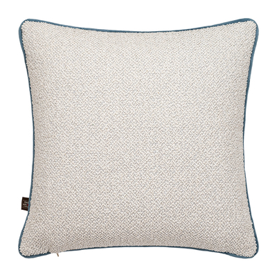 Leighton ecru/blue cushion